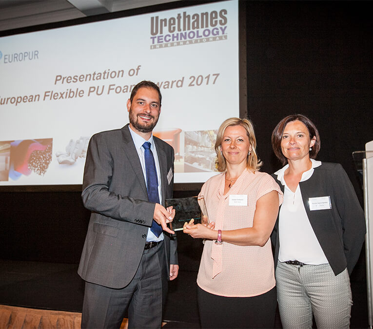 BASF presented Innovation Award by EUROPUR for Irgastab® PUR 70